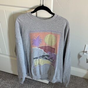 Billabong Gray Graphic Women’s Sweater